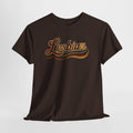 Pride Lesbian Retro Vibes in Melanin Unisex Heavy Cotton Tee