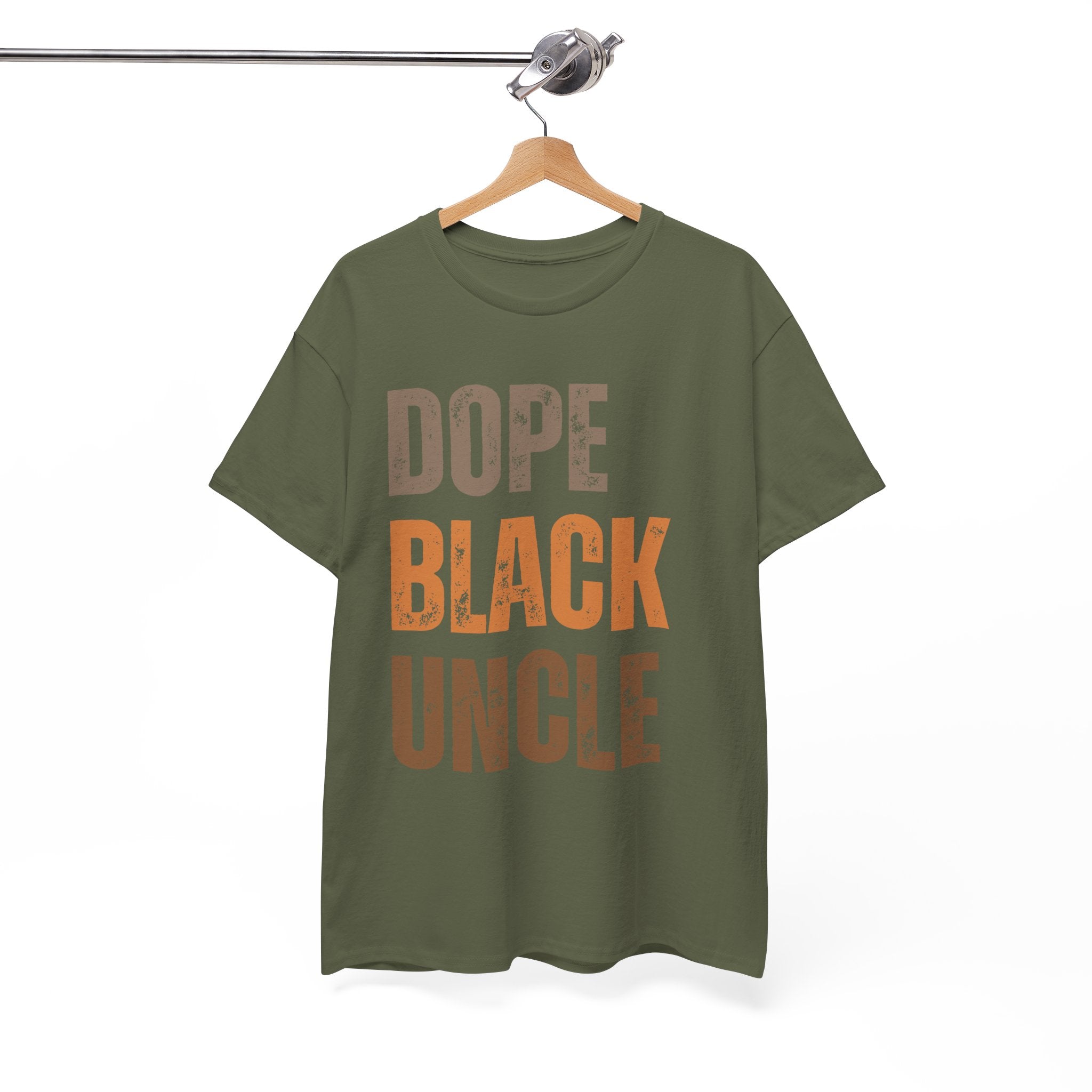 Dope Black Uncle Melanin Hues Unisex Heavy Cotton Tee