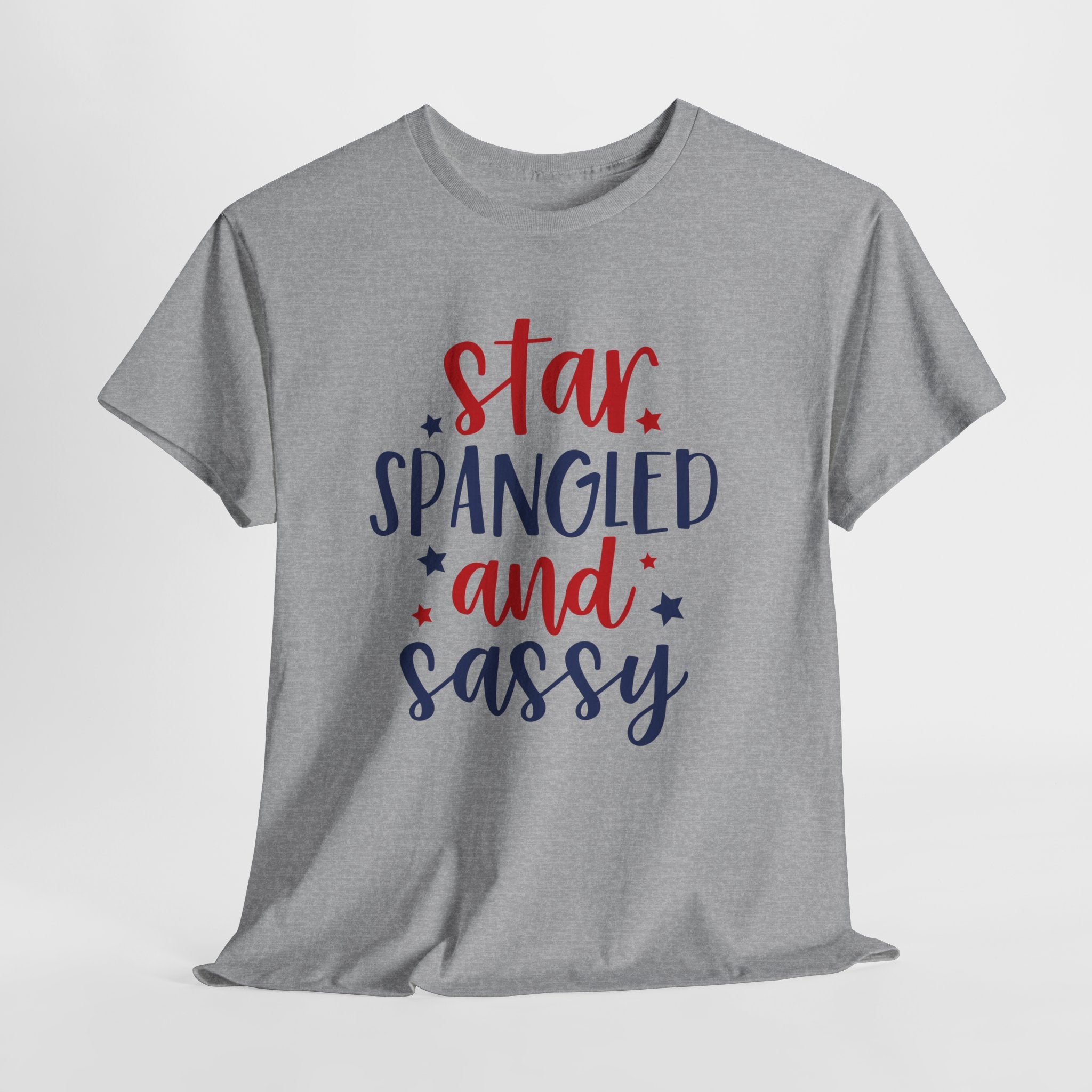 4th of July Star Spangled and Sassy Unisex Heavy Cotton Tee