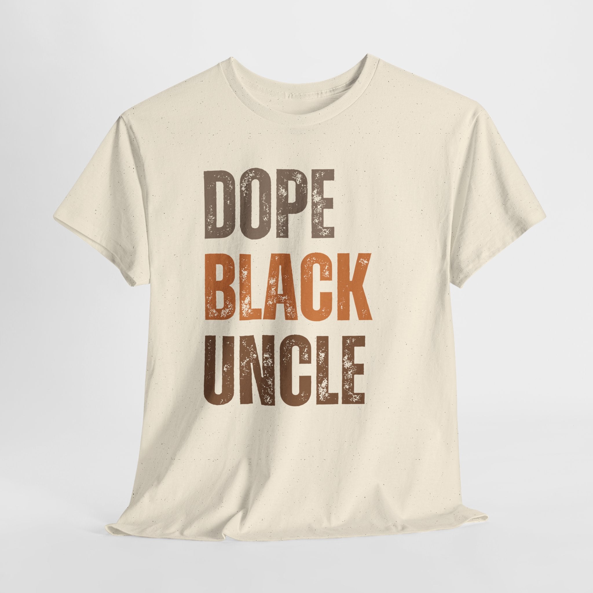 Dope Black Uncle Melanin Hues Unisex Heavy Cotton Tee