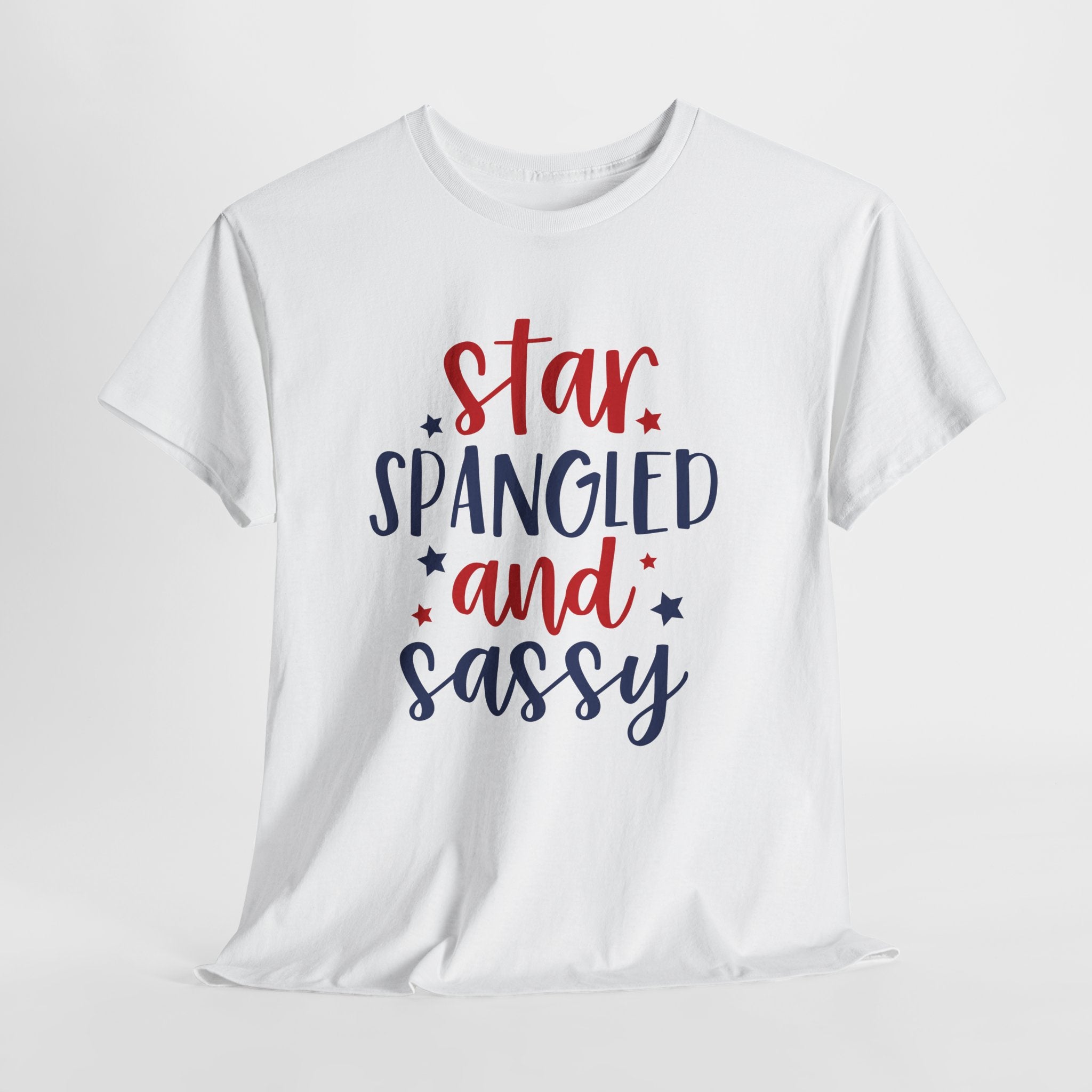 4th of July Star Spangled and Sassy Unisex Heavy Cotton Tee