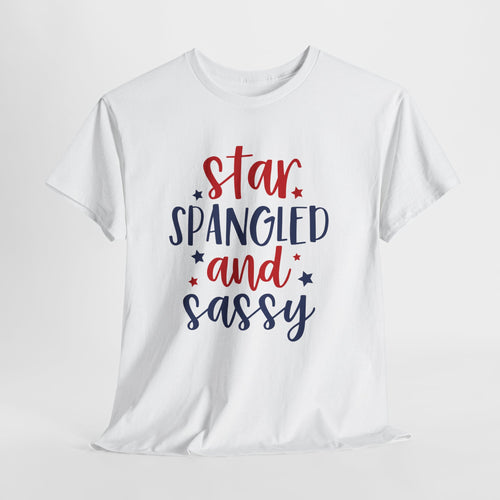 4th of July Star Spangled and Sassy Unisex Heavy Cotton Tee