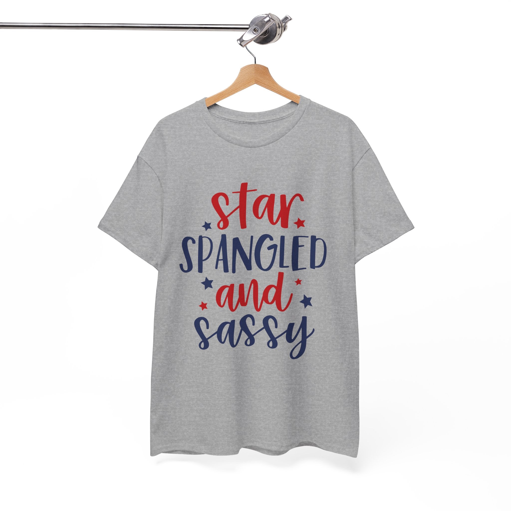 4th of July Star Spangled and Sassy Unisex Heavy Cotton Tee