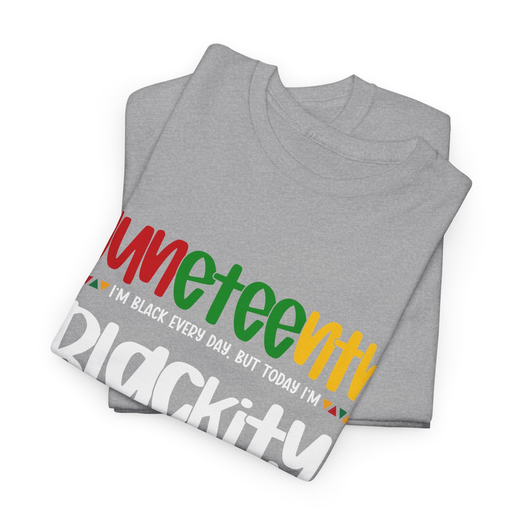 Juneteenth Blackity Black Black Unisex Heavy Cotton Tee