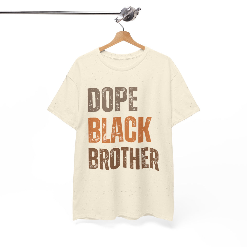 Dope Black Brother Melanin Hues Unisex Heavy Cotton Tee