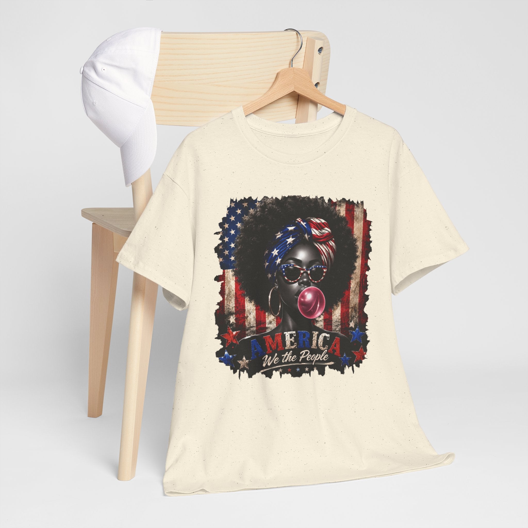 4th of July Melanated We the People Unisex Heavy Cotton Tee