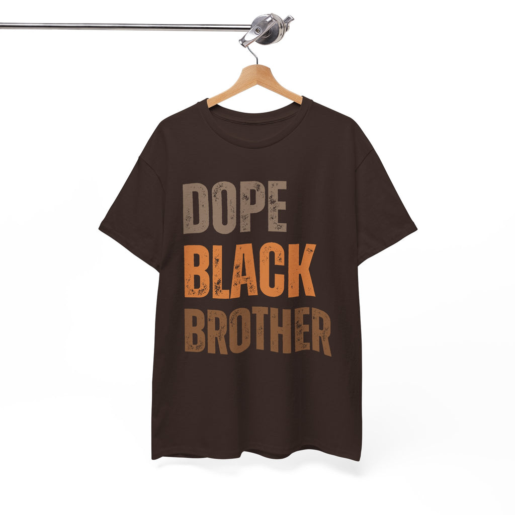 Dope Black Brother Melanin Hues Unisex Heavy Cotton Tee