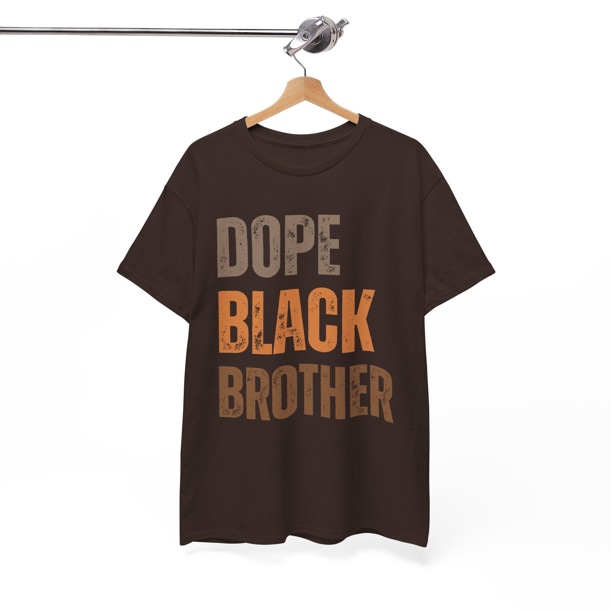 Dope Black Brother Melanin Hues Unisex Heavy Cotton Tee