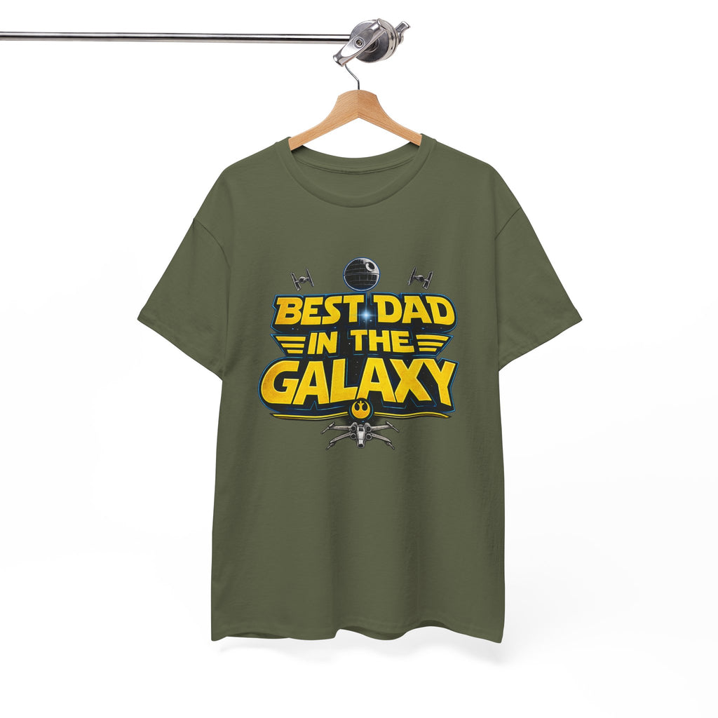 Best Dad in the Galaxy Sci Fi Fans Unisex Heavy Cotton Tee