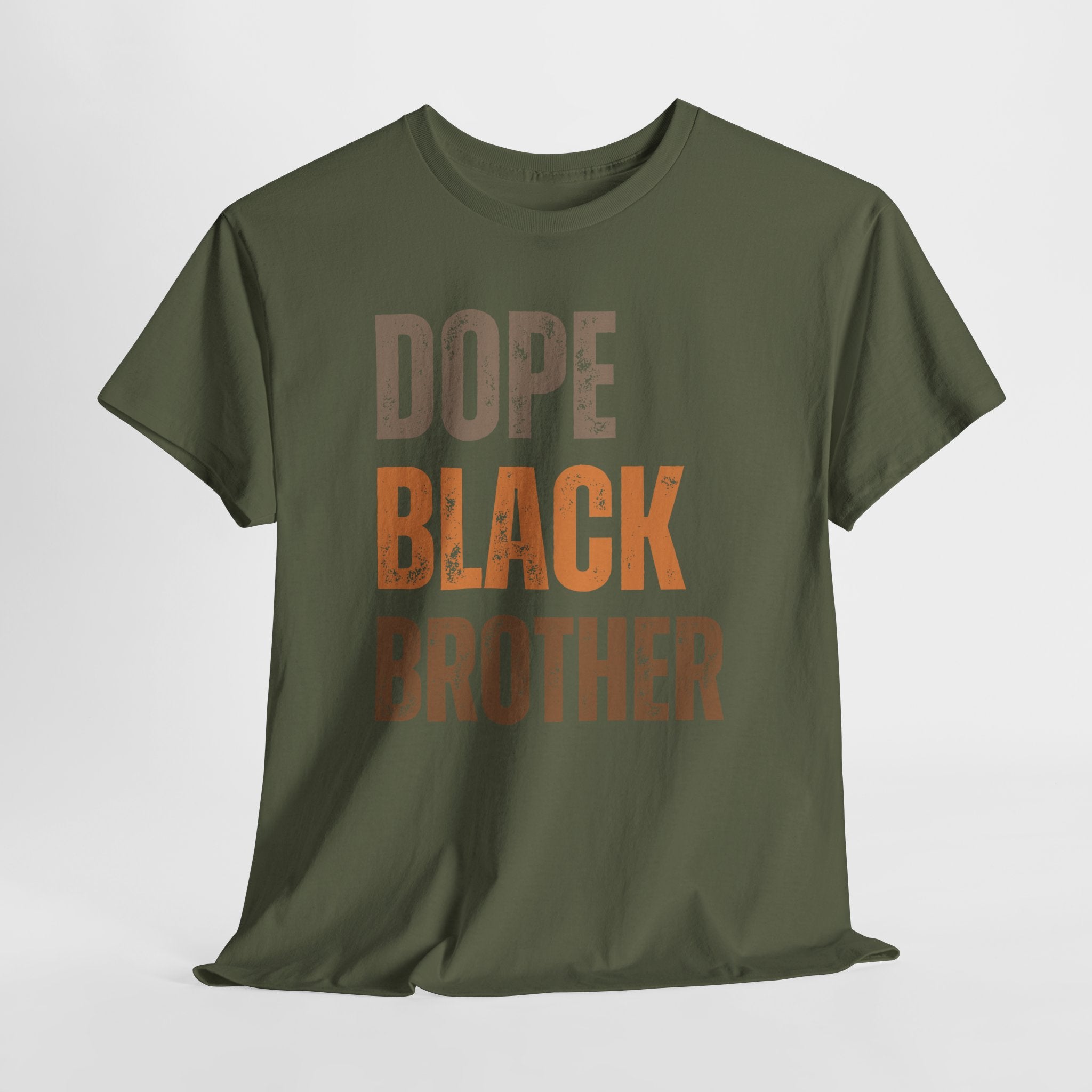 Dope Black Brother Melanin Hues Unisex Heavy Cotton Tee