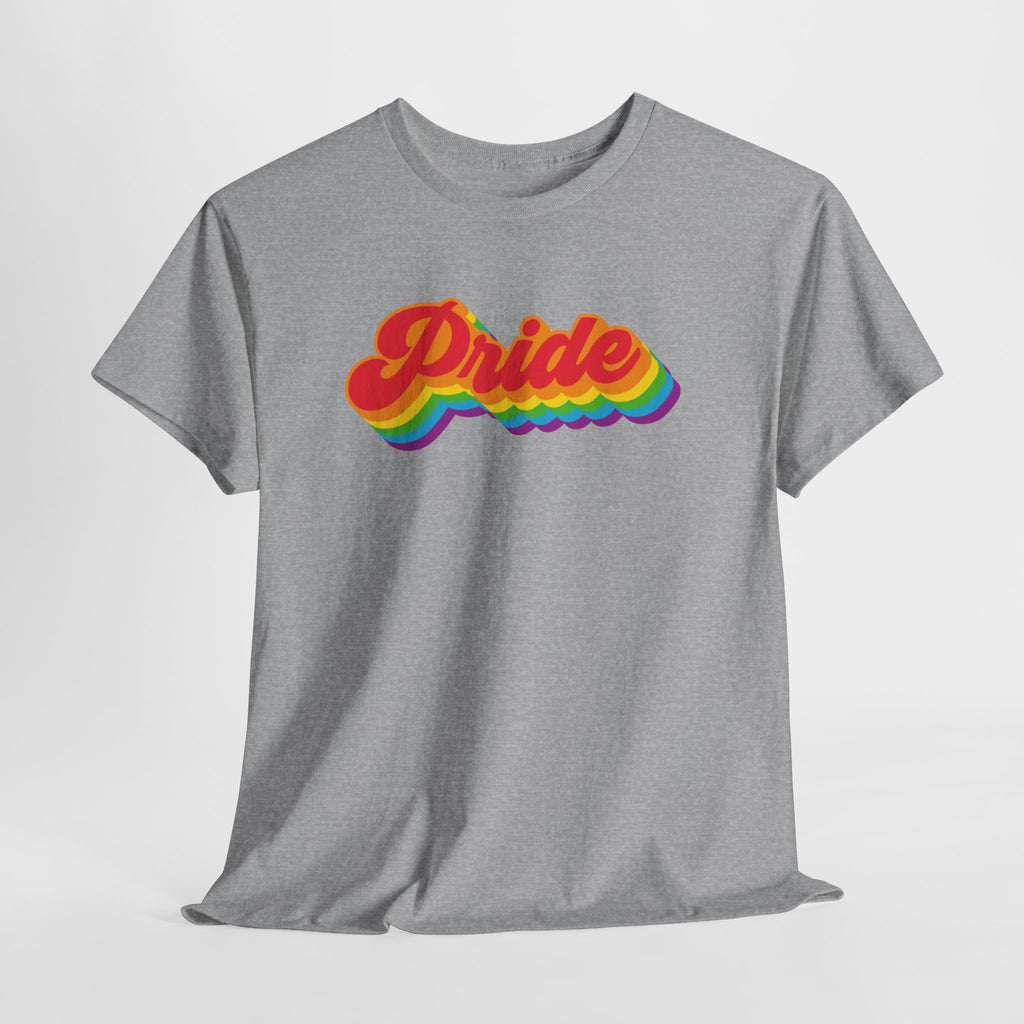 Pride Retro Rainbow Unisex Heavy Cotton Tee