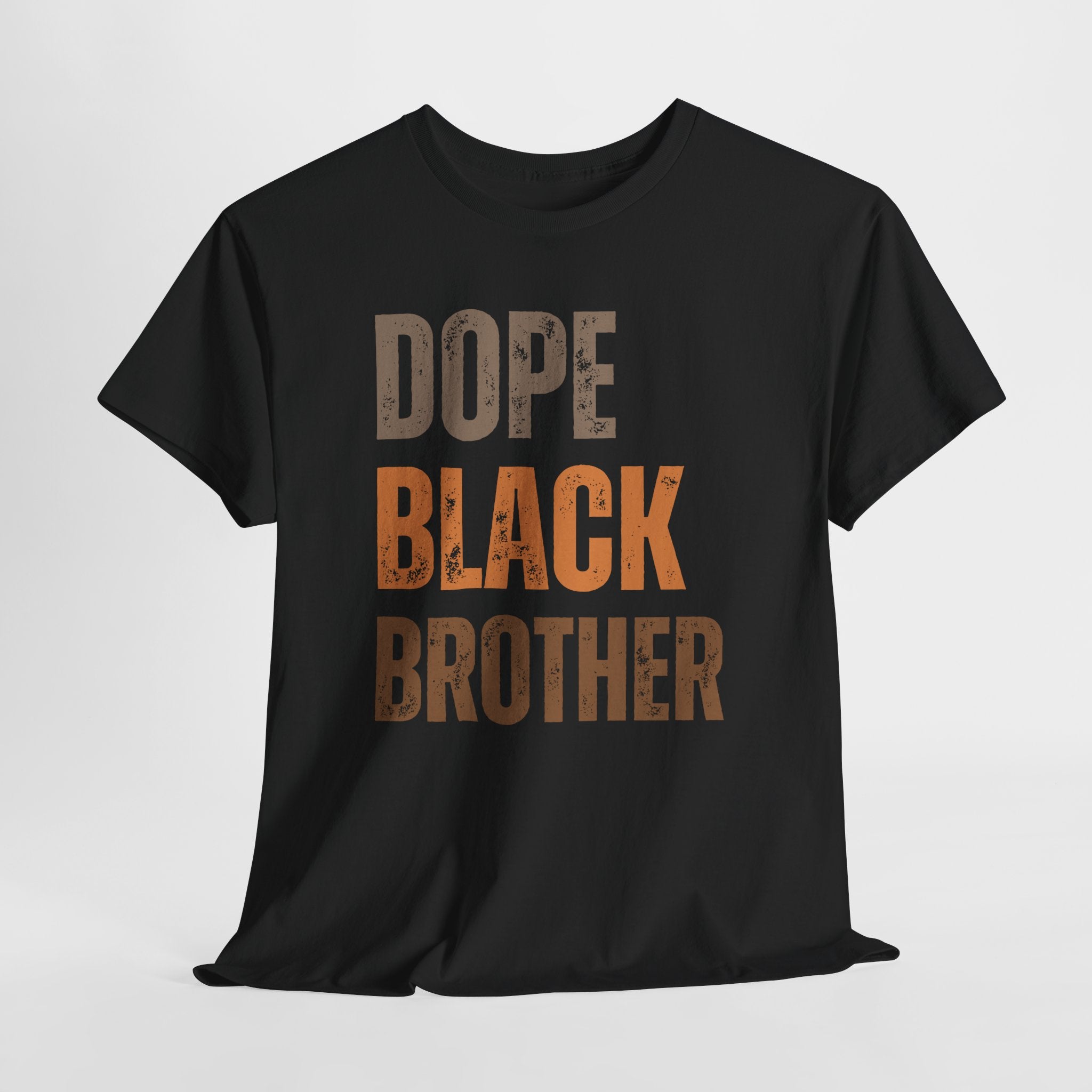 Dope Black Brother Melanin Hues Unisex Heavy Cotton Tee