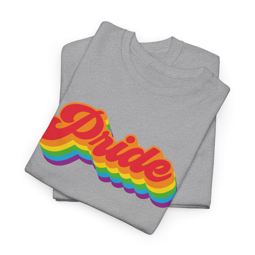 Pride Retro Rainbow Unisex Heavy Cotton Tee