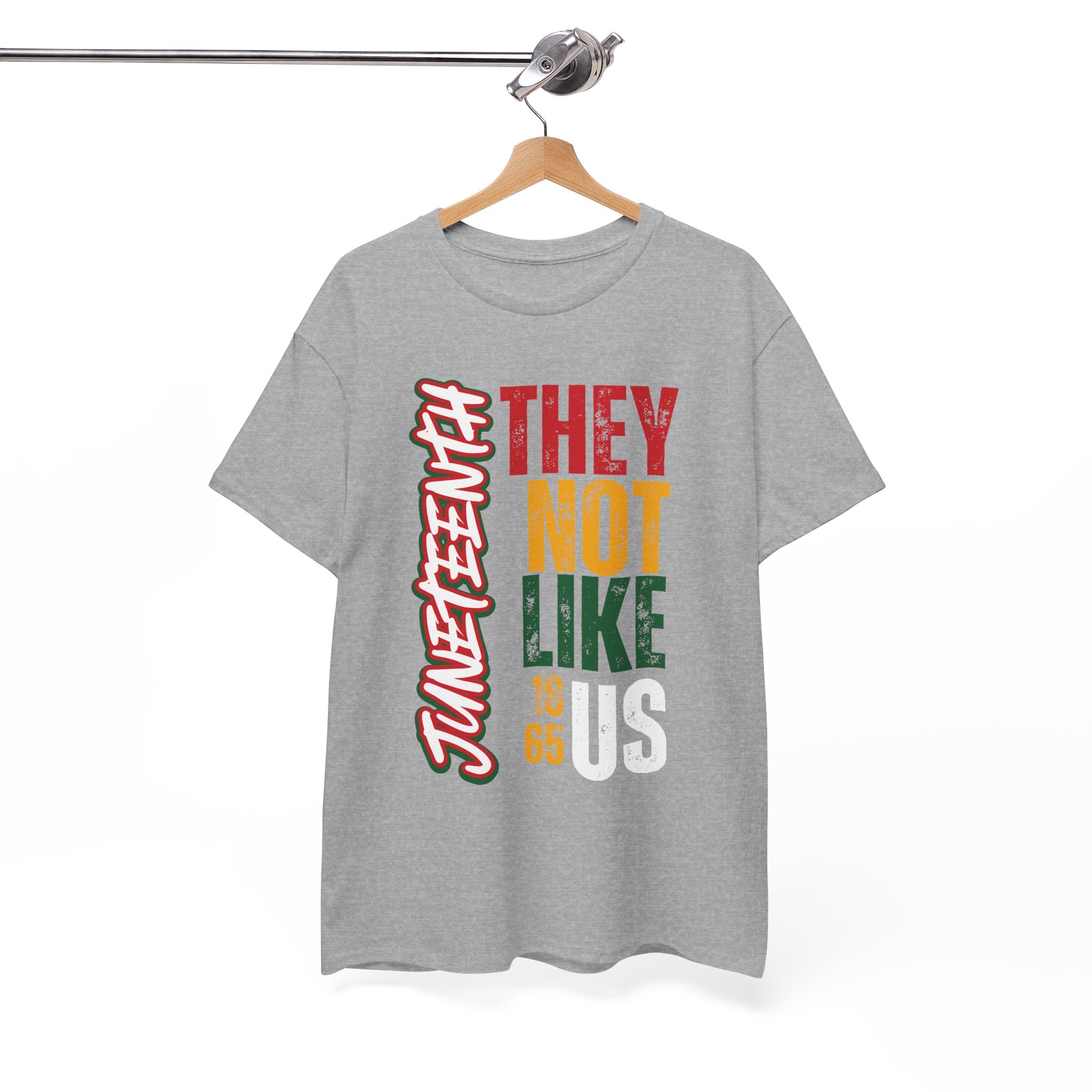 Juneteenth They Not Like Us Graphics Unisex Heavy Cotton Tee