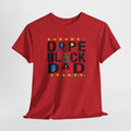 Dope Black Dad 90s Retro Look Unisex Heavy Cotton Tee