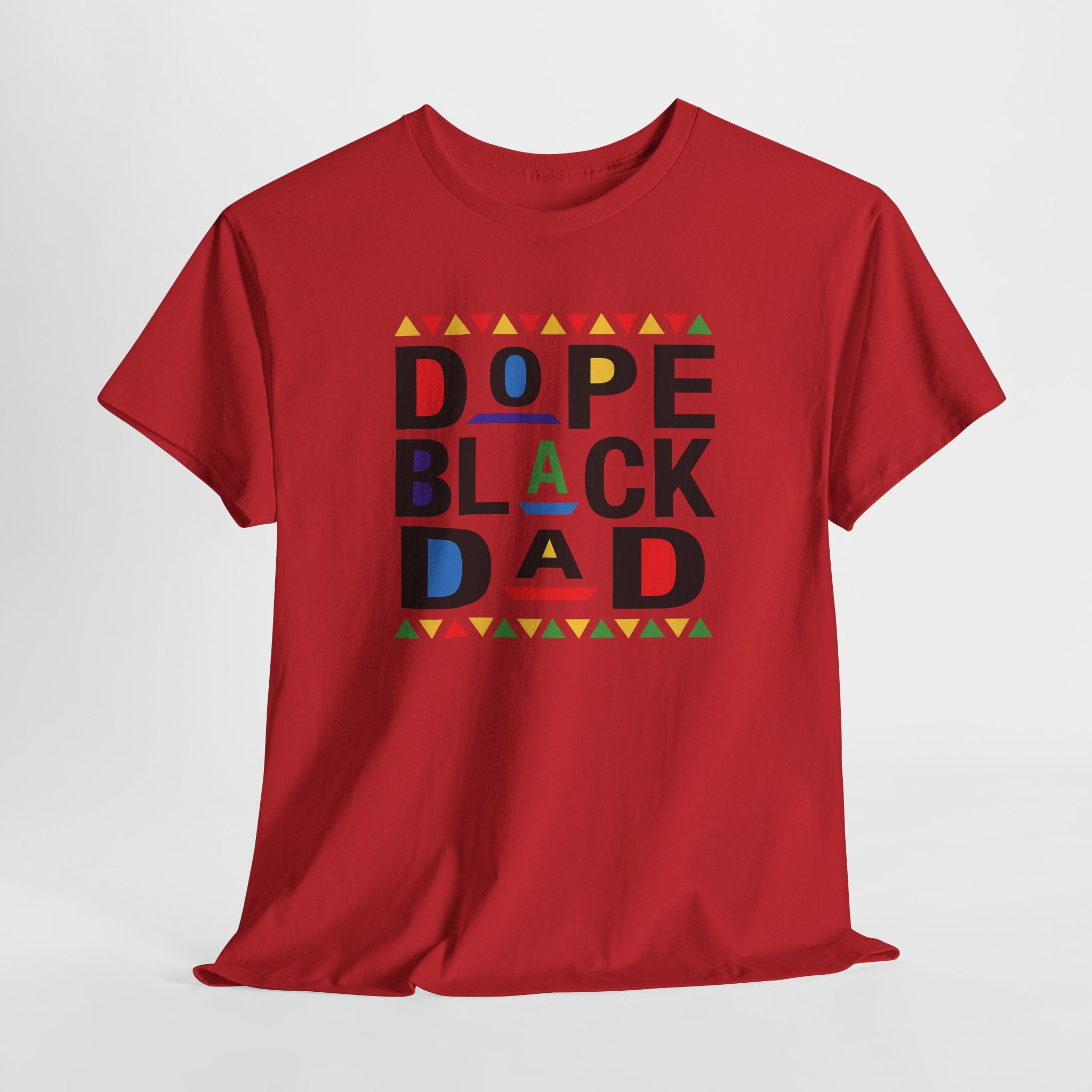Dope Black Dad 90s Retro Look Unisex Heavy Cotton Tee